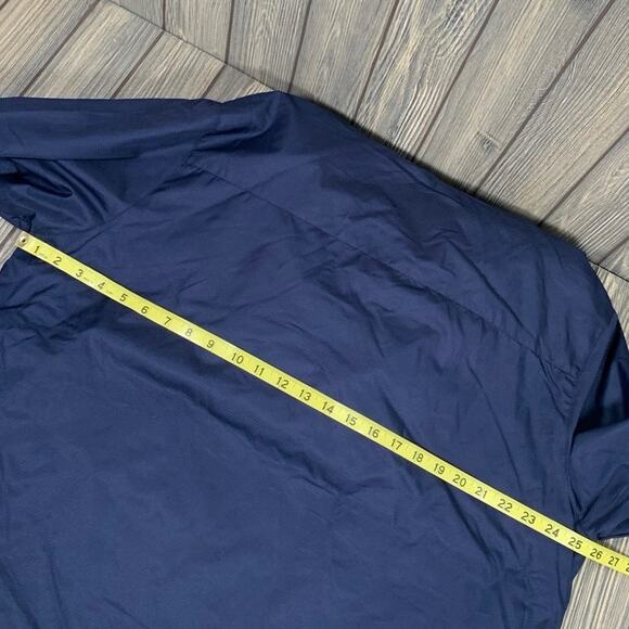 Reebok Men Windbreaker Jacket Red White Blue Sz XL Spellout Logo Lined OMZXH2 - Picture 5 of 9